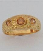 Ring 750er Gelbgold mit orangen Zironen